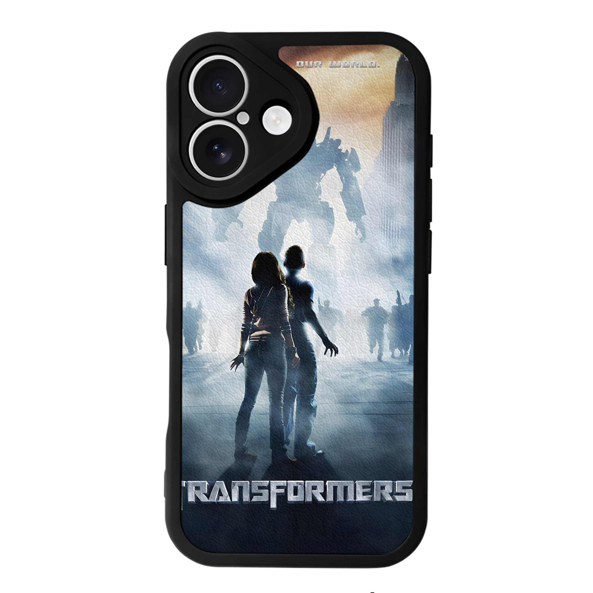 （画像用） Transformers トランスフォーマー 【iPhone 16シリーズ対応】シリコンスマホケース（レザー調） 材質：シリコン